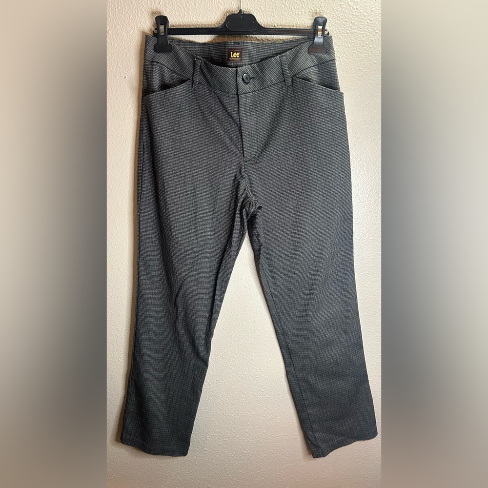 Lee Gray Checkered Pants Size 12